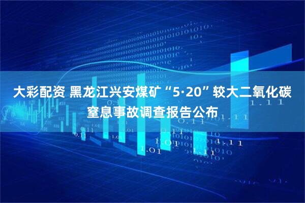 大彩配资 黑龙江兴安煤矿“5·20”较大二氧化碳窒息事故调查报告公布