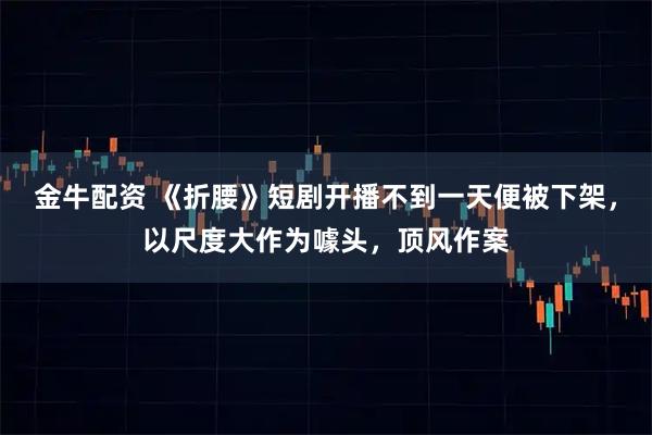 金牛配资 《折腰》短剧开播不到一天便被下架，以尺度大作为噱头，顶风作案